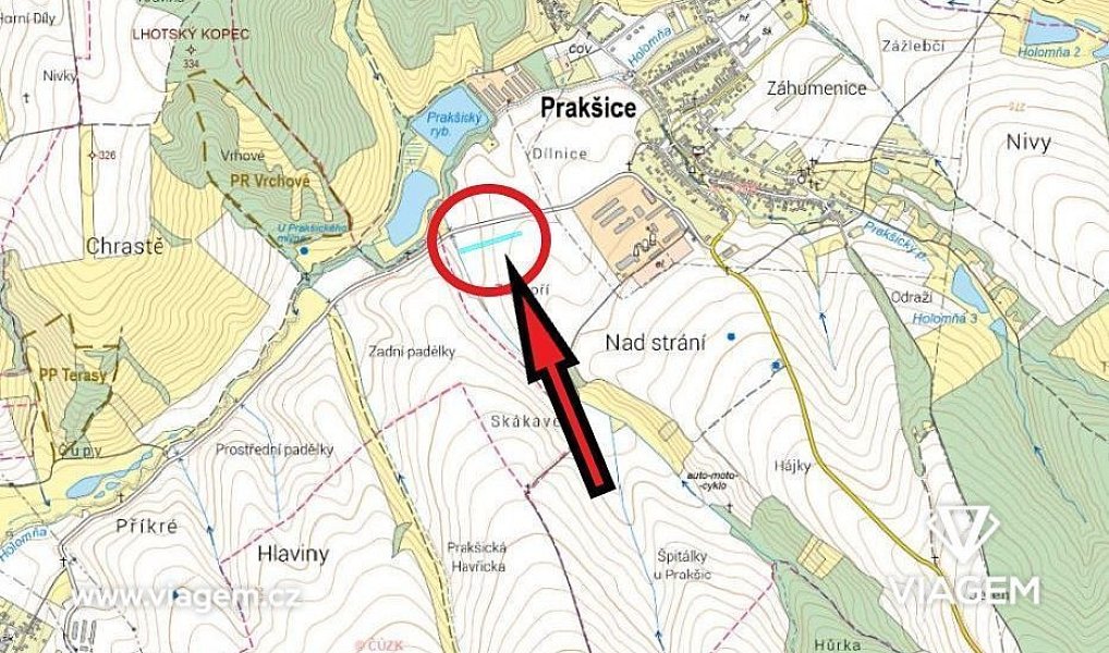 Prodej pole 1 895 m², Prakšice – náhled fotky 5
