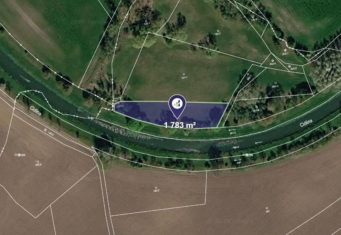 Prodej louky 1 886 m²