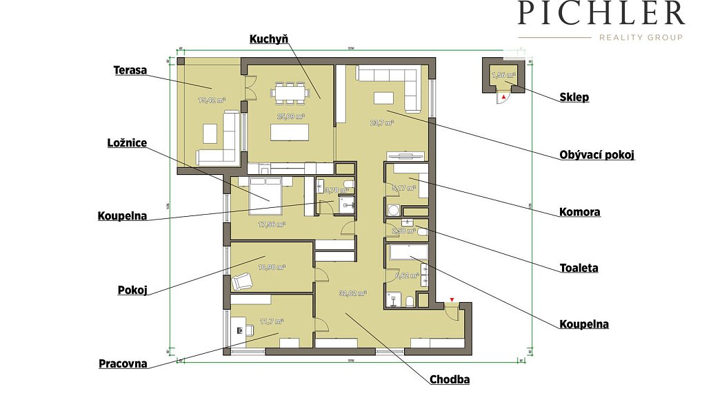 Prodej bytu 4+kk 155 m², Plzeň – náhled fotky 29