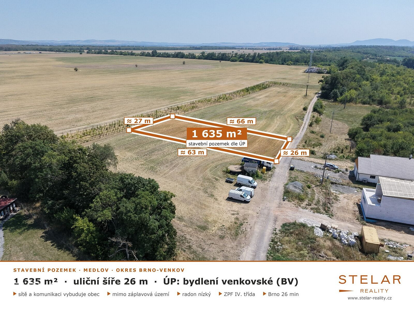 Prodej stavebního pozemku 1 635 m²