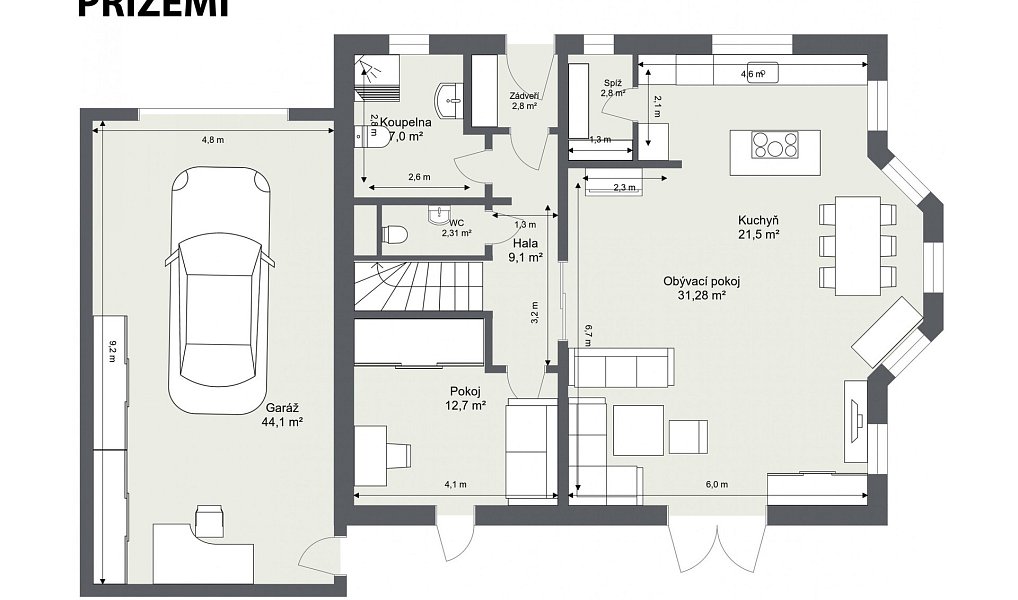 Prodej domu 252 m² s pozemkem 1 208 m², Nelahozeves – náhled fotky 27