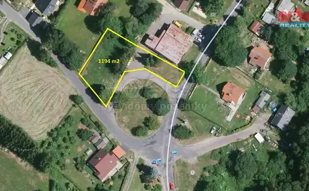 Prodej stavebního pozemku 1 194 m², Tři Sekery - Krásné, okres Cheb