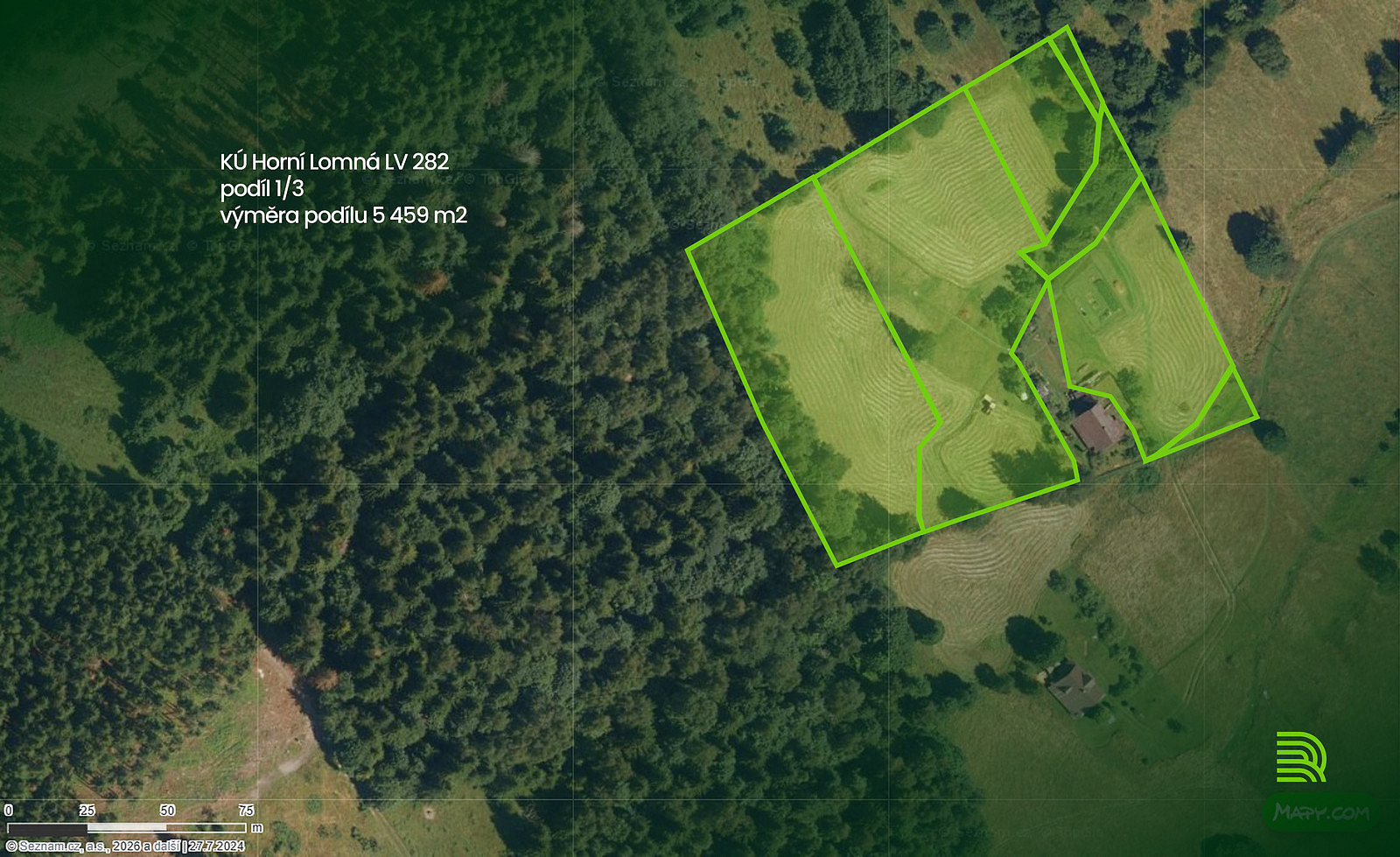 Prodej louky 5 459 m²