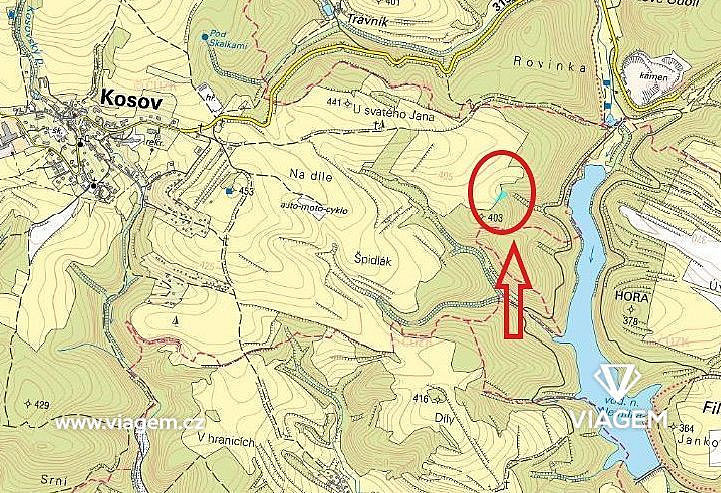 Les 1 097 m², Podíl 50 % o výměře 549 m² – pohled 3