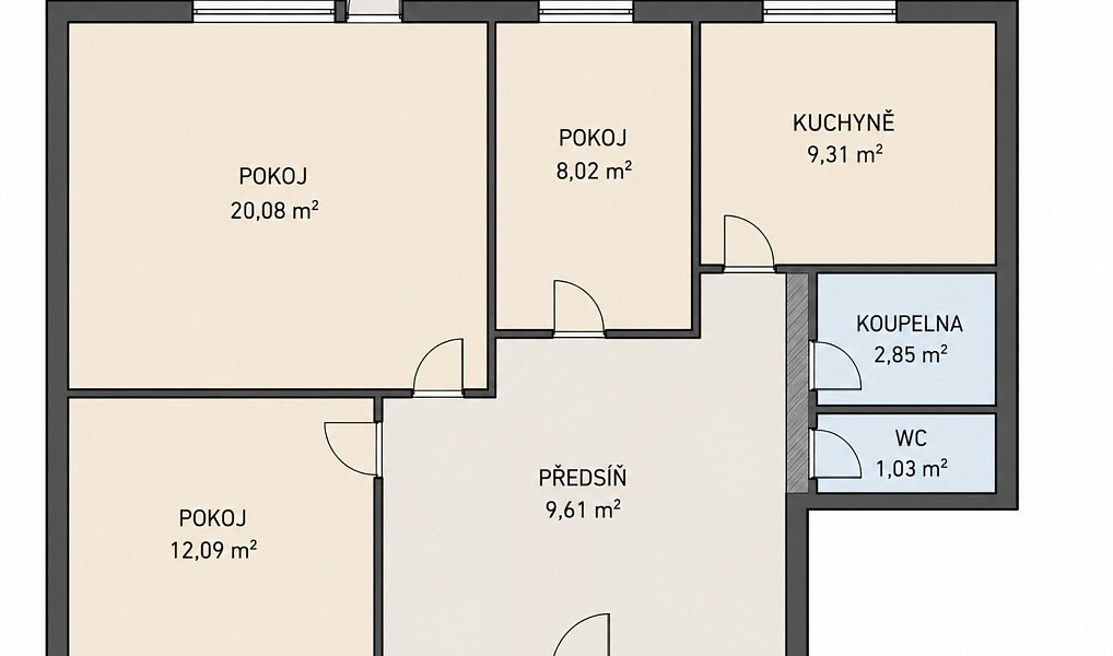 Prodej bytu 3+1 64 m², Brno – náhled fotky 36