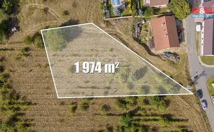Prodej stavebního pozemku 1 974 m², Chrást, okres Nymburk