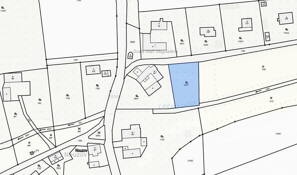 Prodej stavebního pozemku 1 302 m², Litíč – náhled fotky 3