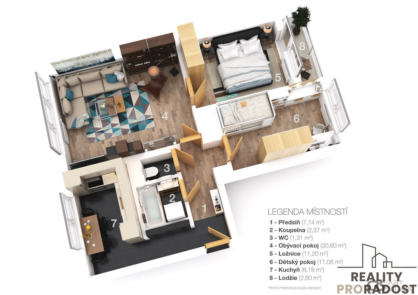 Prodej bytu 3+1 68 m² – fotografie 2