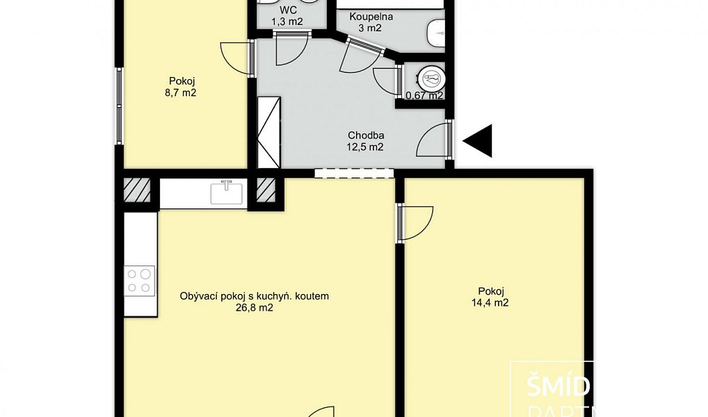 Prodej bytu 3+kk 70 m², Kolín – náhled fotky 13