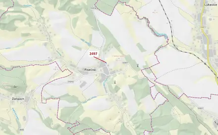 Dražba lesa 797 m², Písečná