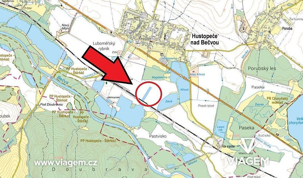 Prodej pole 3 273 m², Hustopeče nad Bečvou – náhled fotky 4