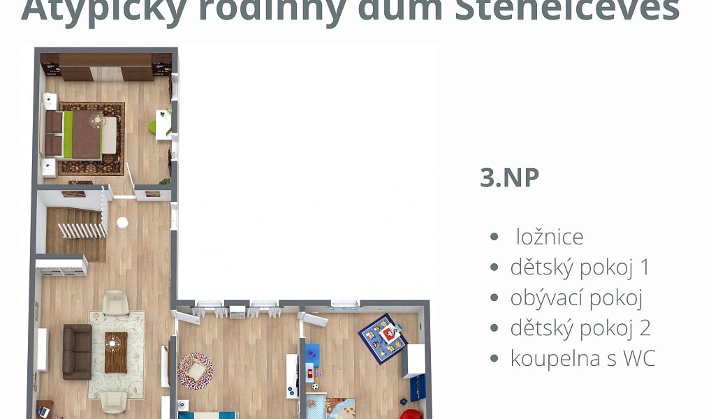 Pronájem domu 382 m² s pozemkem 515 m², Stehelčeves – náhled fotky 14