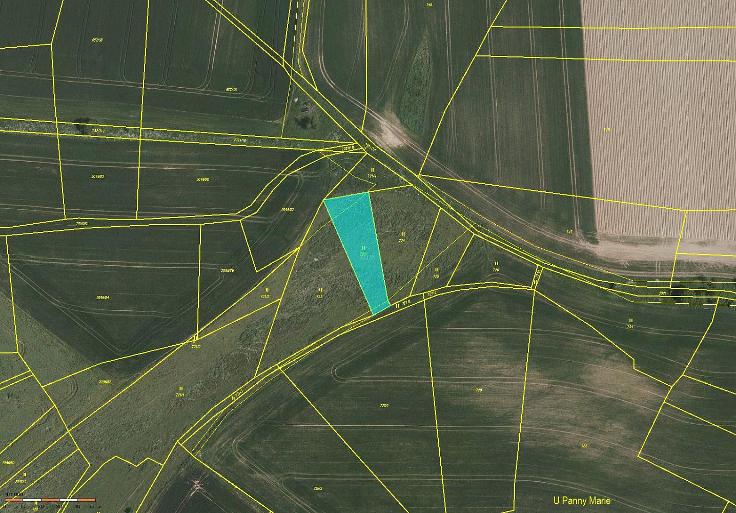 Prodej pole 1 340 m²