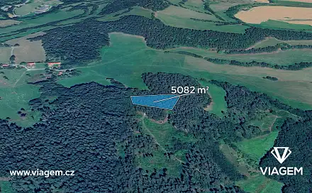 Prodej lesa 1 129 m², Volyně, okres Strakonice