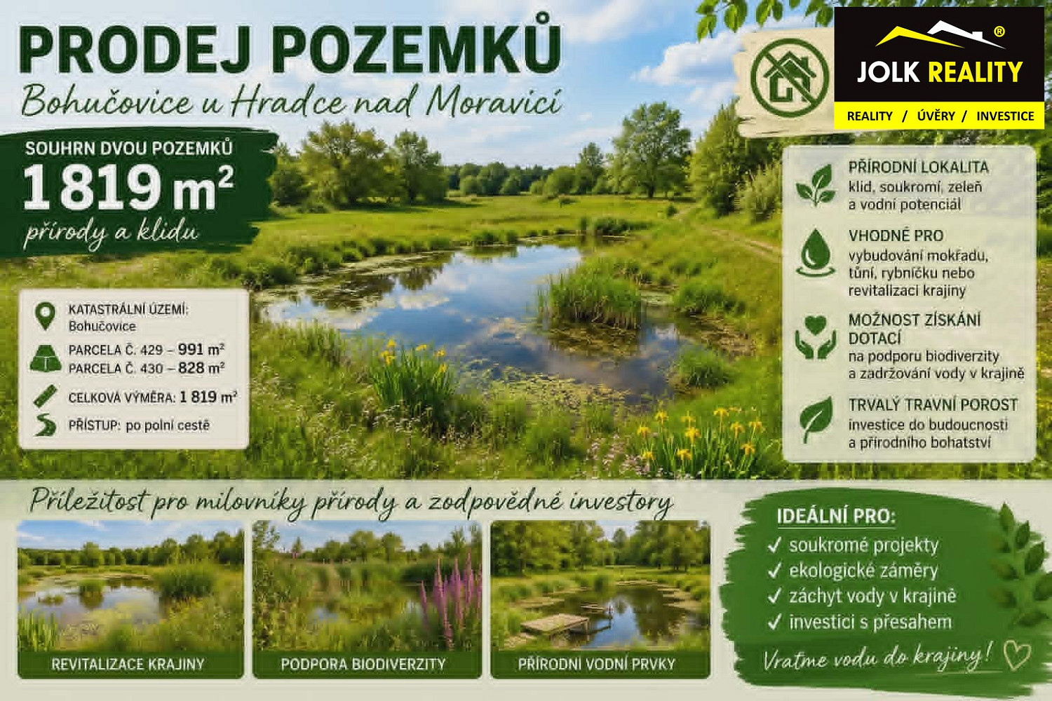 Prodej pozemku 1 819 m²