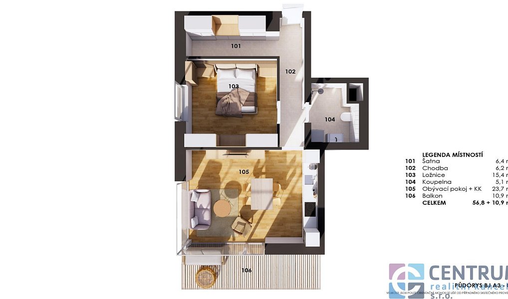 Prodej bytu 2+kk 57 m², Jablonec nad Nisou – náhled fotky 11