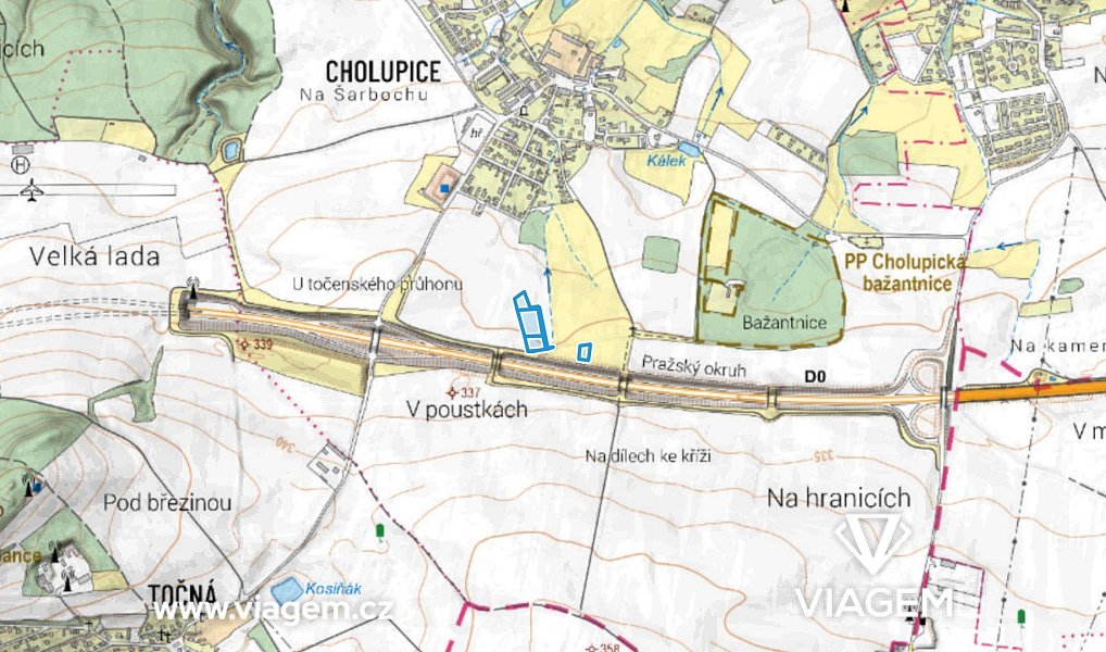 Prodej pole 2 964 m², Praha – náhled fotky 3