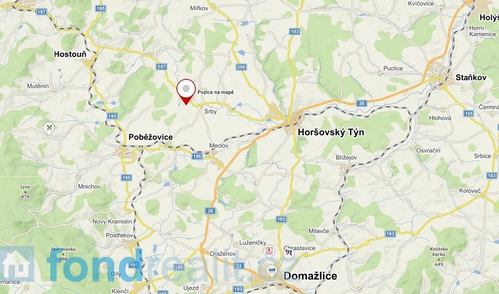 Prodej pole 2 383 m², Srby – náhled fotky 6