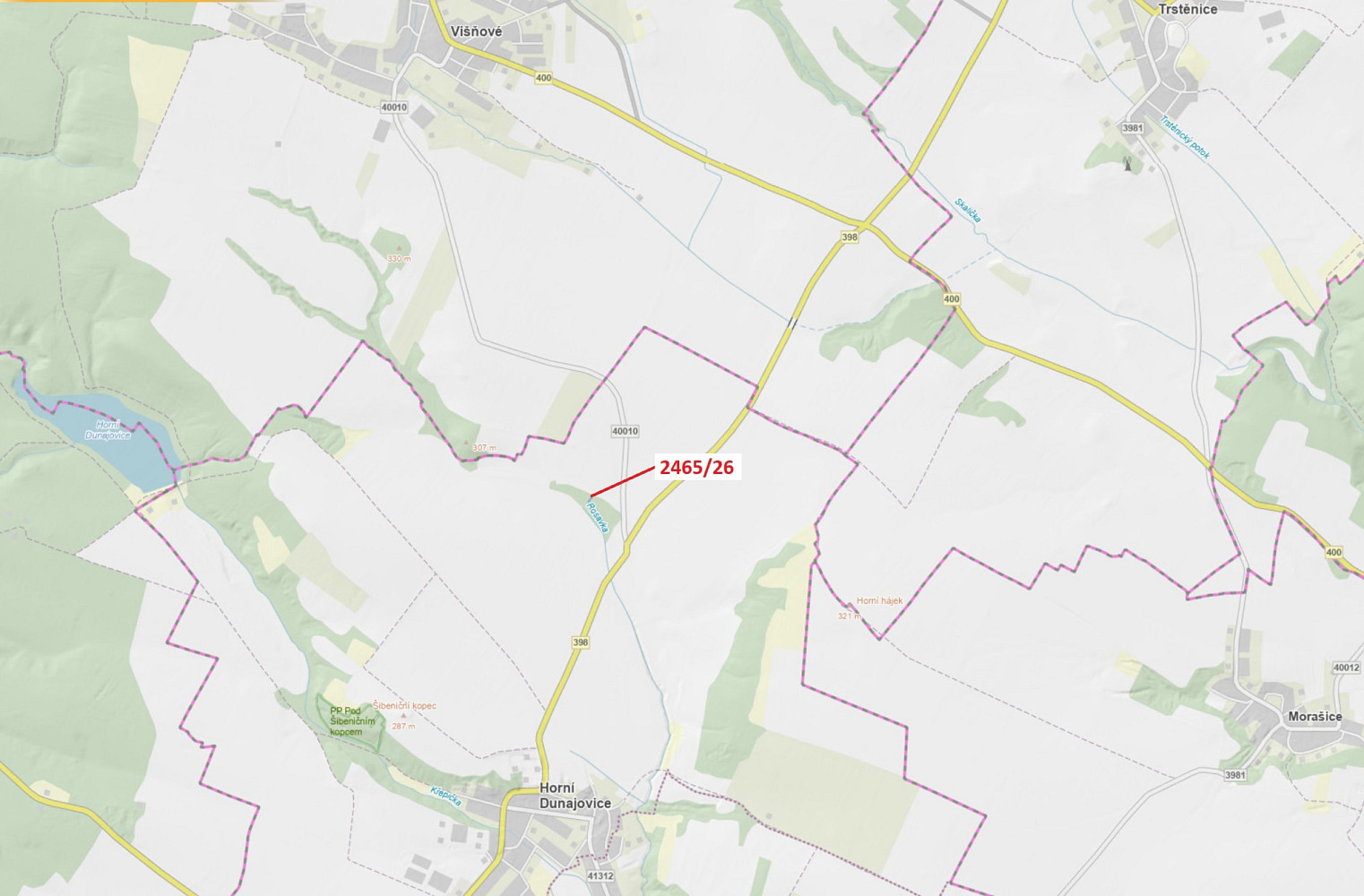 Dražba lesa 178 m²