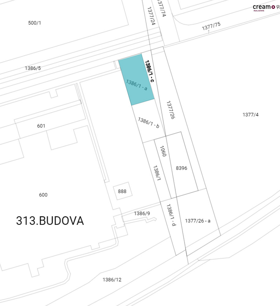 Pronájem parkovací plochy, 225 m² - Zlín, areál Rybníky – pohled 3