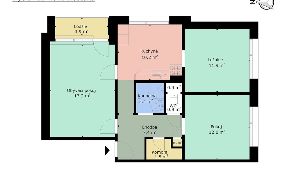Prodej bytu 3+1 70 m², Brno – náhled fotky 21