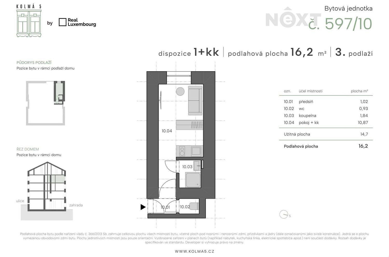 Prodej bytu 1+kk 16 m² — photo 2