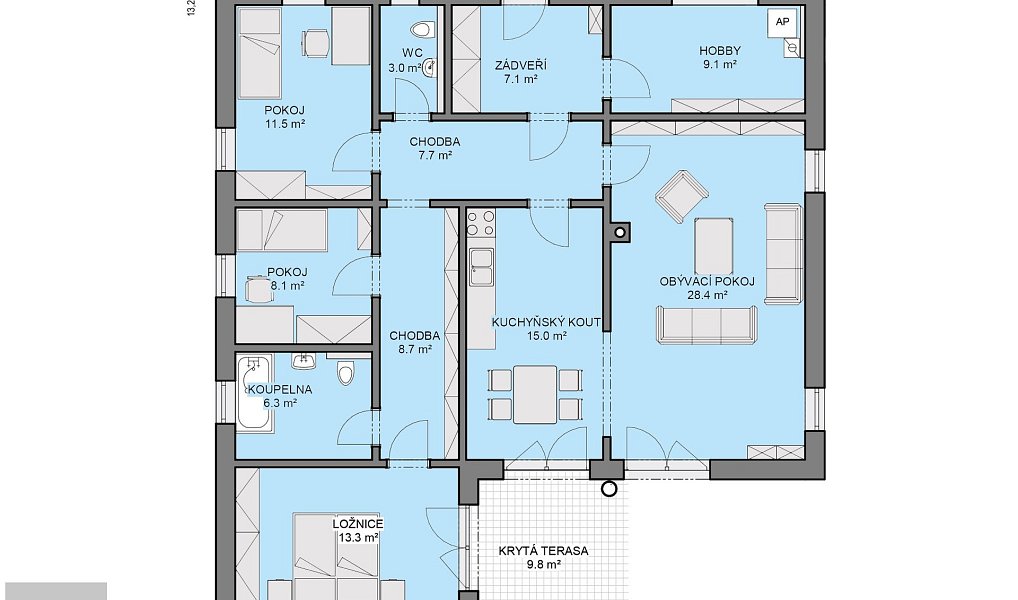 Prodej domu 136 m² s pozemkem 1 030 m², Libeř – náhled fotky 8