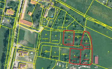 Stavební pozemky Velké Nepodřice - Dobev, Dobev