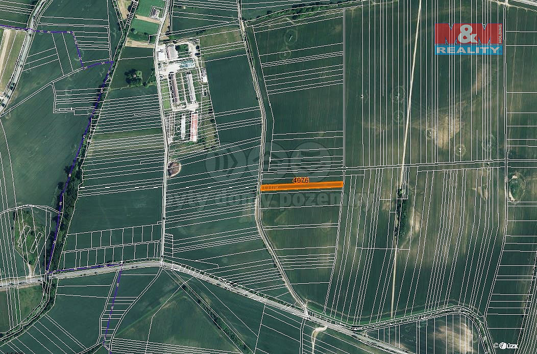 Prodej pole, 819 m², Ježov – pohled 4