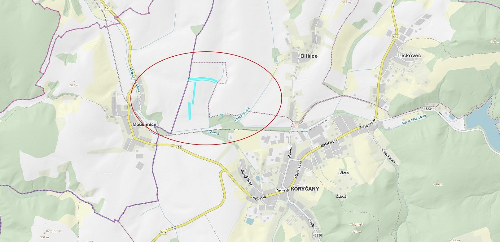 Prodej pole 21 573 m²