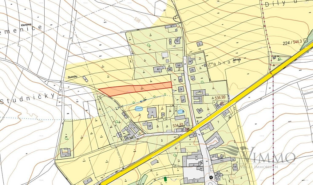 Prodej stavebního pozemku 2 403 m², Borovany – náhled fotky 3