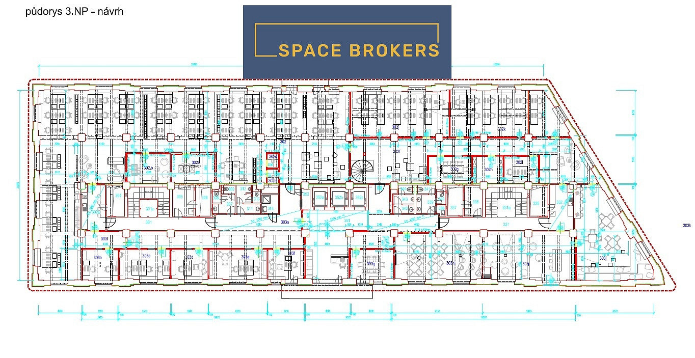 Pronájem kanceláře 564 m² – fotografie 3