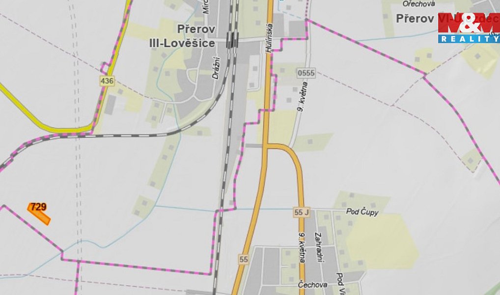 Prodej pole 2 517 m², Přerov – náhled fotky 2