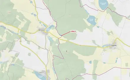 Dražba lesa 2 508 m², Český Rudolec
