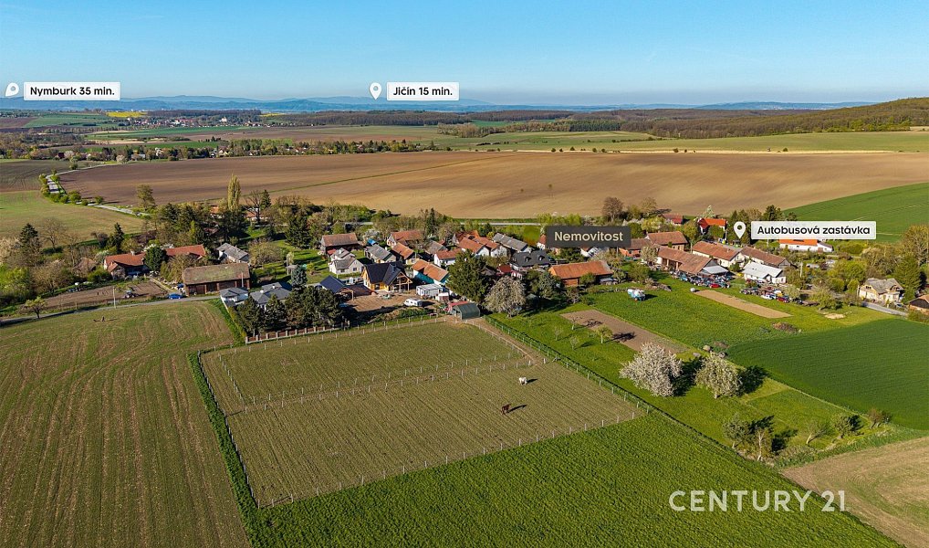 Prodej stavebního pozemku 800 m², Jičíněves – náhled fotky 5