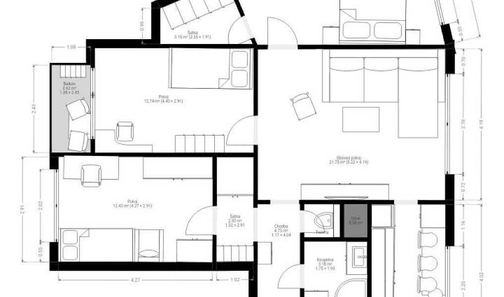 Prodej bytu 4+1 86 m², Opava – náhled fotky 15