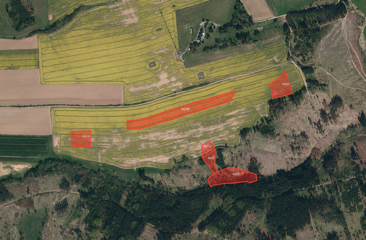 Prodej pole 34 400 m²