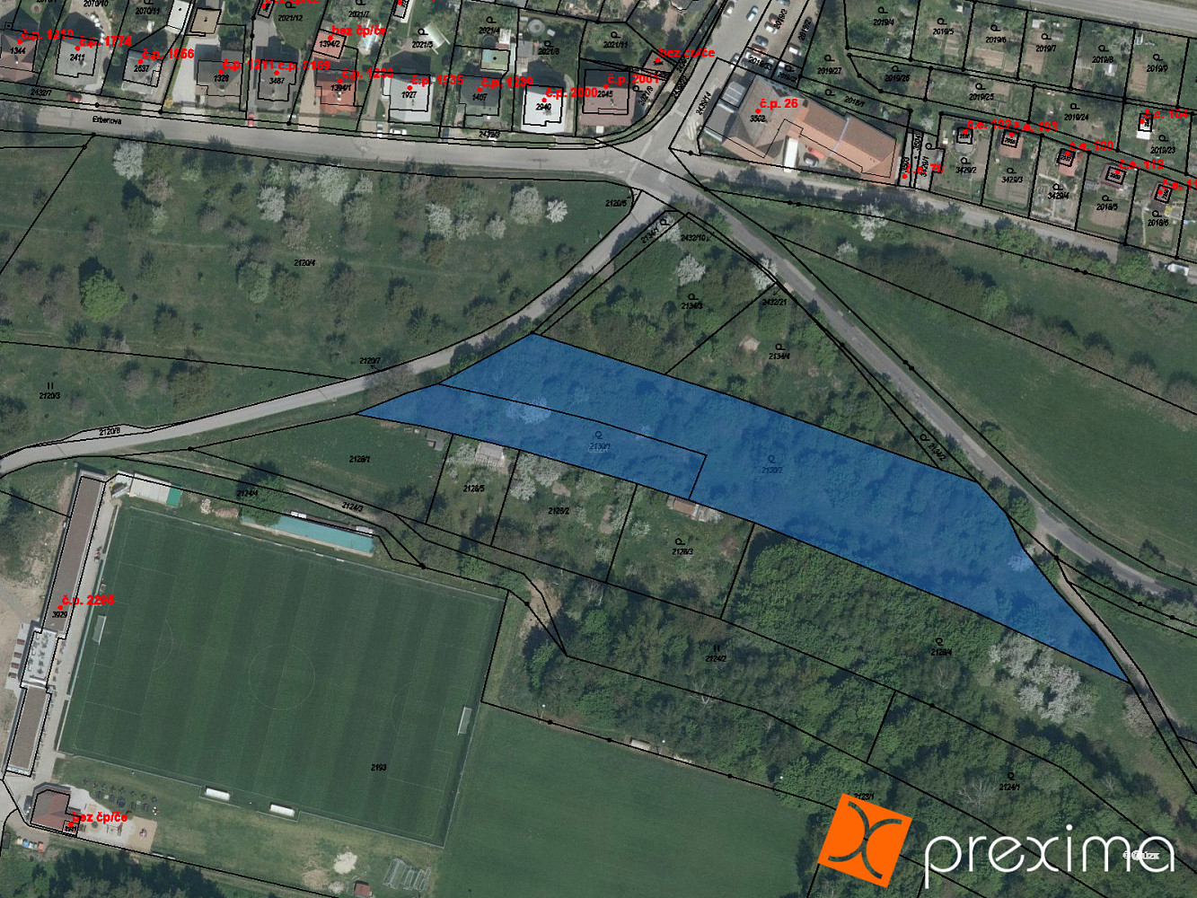 Prodej zahrady 1 491 m²