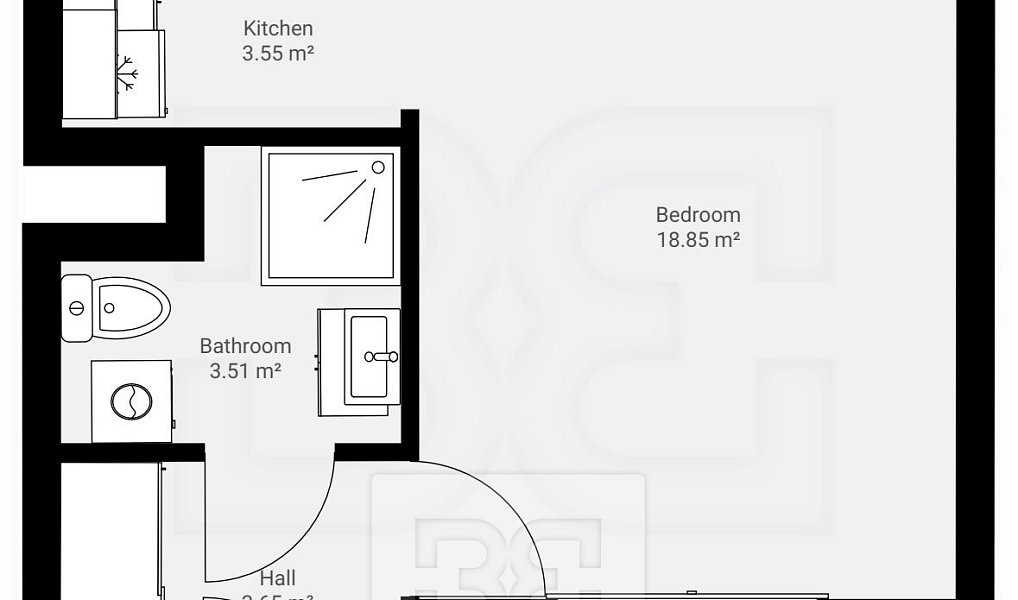 Pronájem bytu 1+kk 29 m², Praha – náhled fotky 10