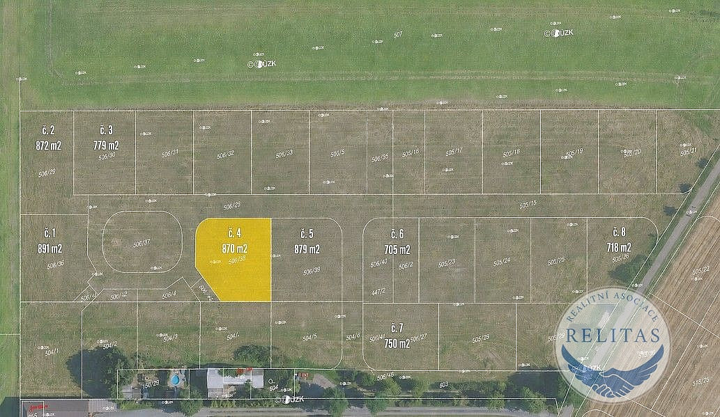 Prodej stavebního pozemku 870 m²