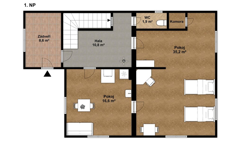 Prodej domu 166 m² s pozemkem 949 m², Velké Kunětice – náhled fotky 24