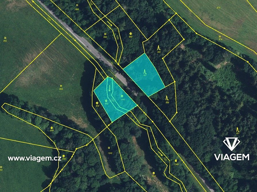 Les 1 808 m², Podíl 29 % o výměře 517 m² – pohled 3