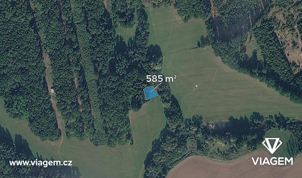 Prodej pole 585 m², Roštění – náhled fotky 2