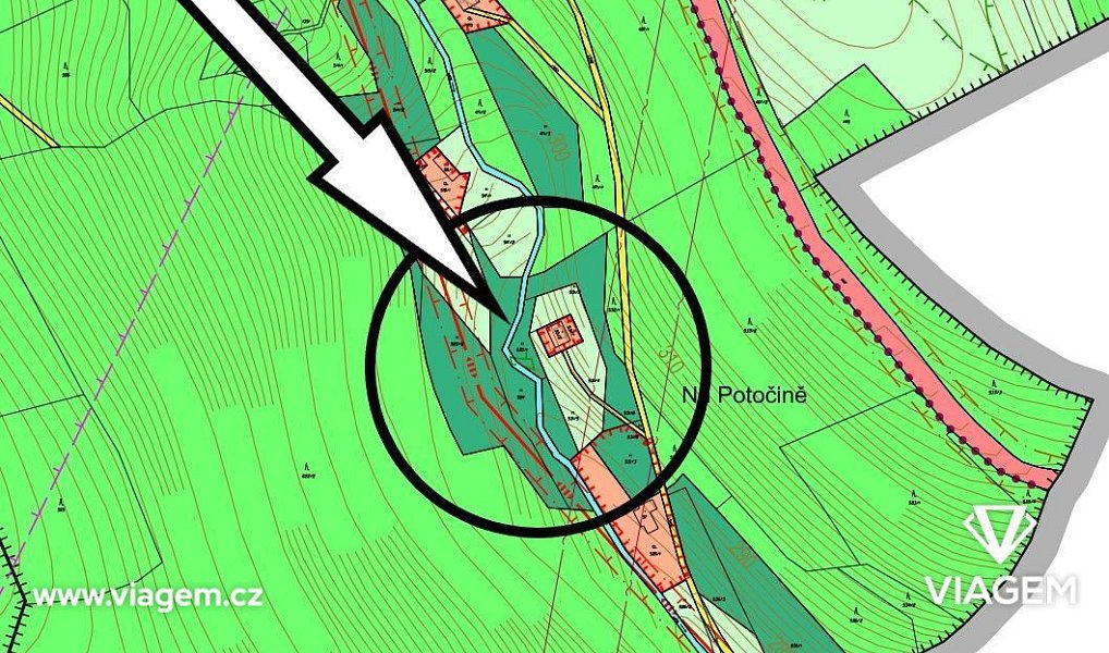 Prodej lesa 4 954 m², Všelibice – náhled fotky 3