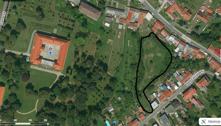 Prodej stavebního pozemku 3 613 m² – pohled 6