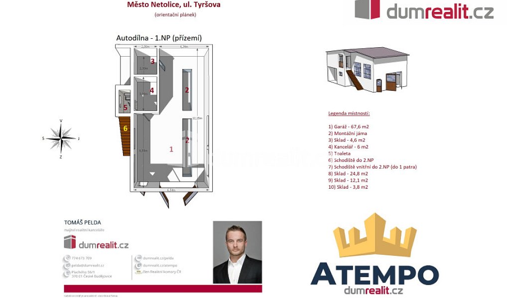 Prodej domu 321 m² s pozemkem 947 m², Netolice – náhled fotky 24