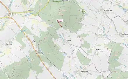 Dražba lesa 1 615 m², Cidlina