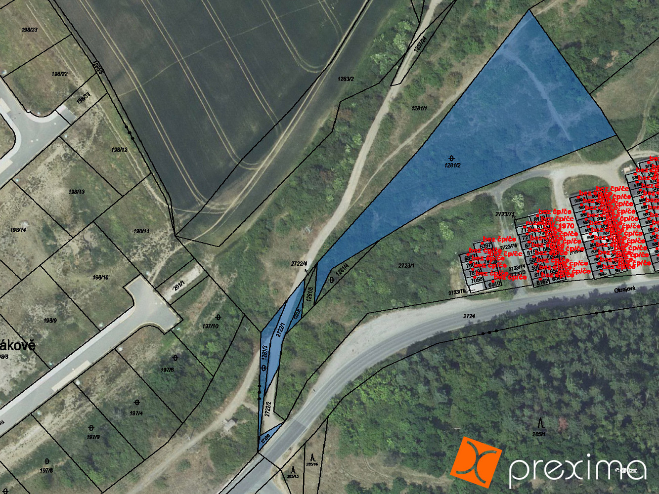 Prodej pozemku 1 253 m²