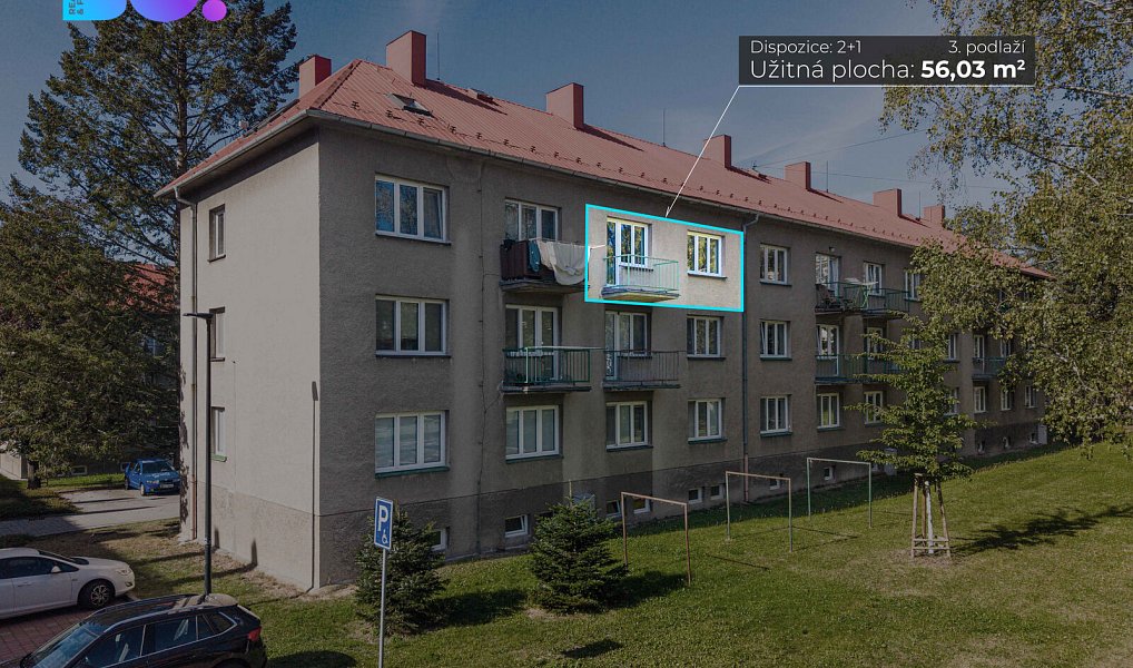 Prodej bytu 2+1 54 m², Frenštát pod Radhoštěm – náhled fotky 2
