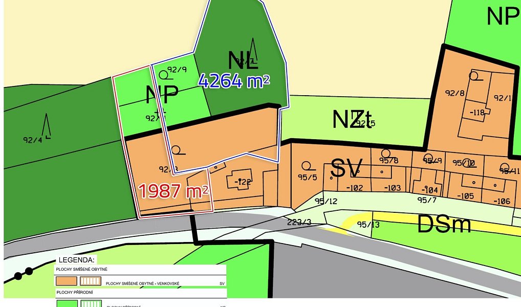 Prodej stavebního pozemku 1 987 m², Kropáčova Vrutice – náhled fotky 3